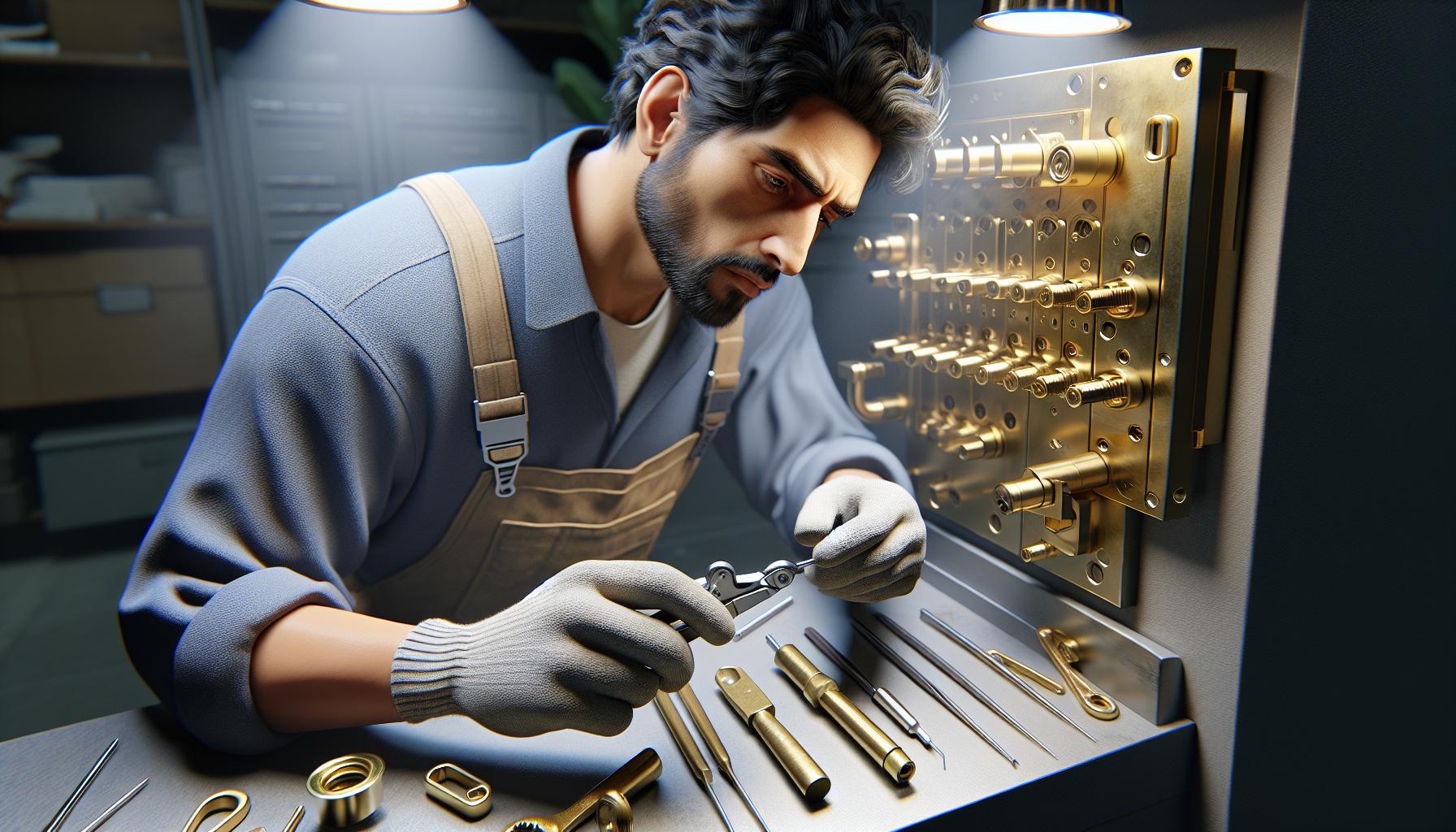 locksmith and his tools